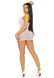 Платье-сетка со стразами Leg Avenue Rhinestone halter mini dress White, открытая спина, one size