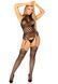 Мереживний бодістокінг з відкритим доступом Leg Avenue High neck lace bodystocking One size Black