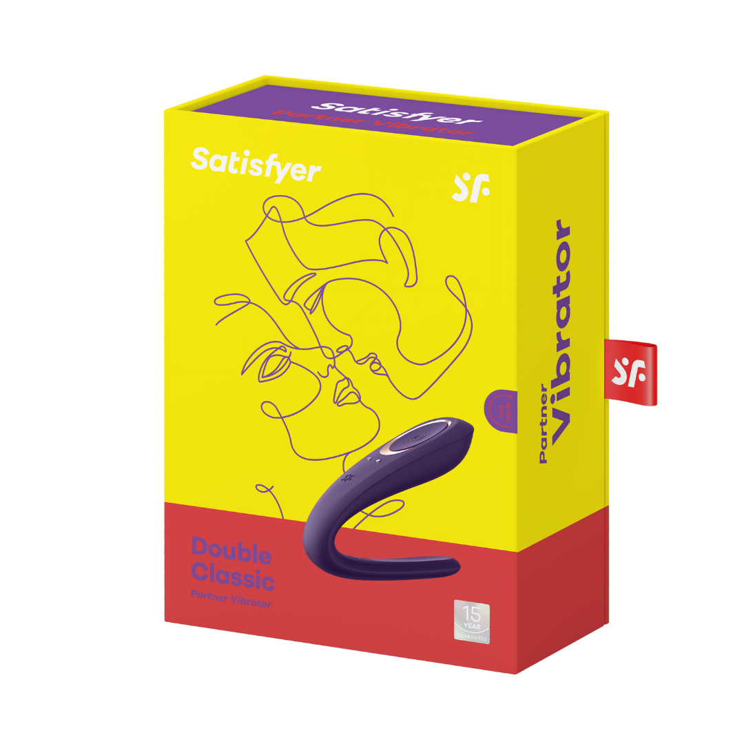 Вибратор для пар Satisfyer Double Classic с одним моторчиком
