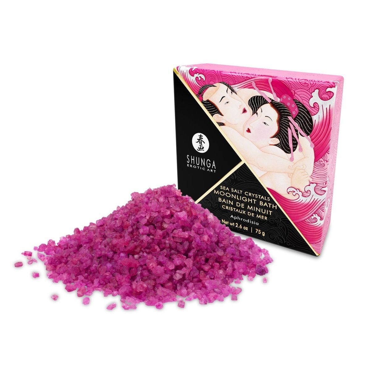 Соль для ванны Shunga Moonlight Bath &ndash; Aphrodisia (75 г), соль Мертвого моря, аромамасла