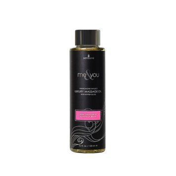 Массажное масло Sensuva - Me&You Pink Grapefruit & Vanilla Bean (125 мл) с феромонами