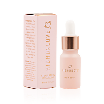 Мини каннабис-МАСЛО для стимуляции и усиления ощущений Stimulating Sensual Oil HighOnLove, 10 мл
