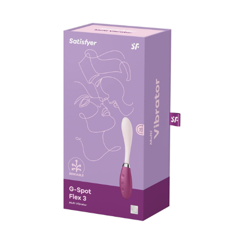 Вібратор Satisfyer G-Spot Flex 3 Red, гнучкий стовбур із фіксацією положення