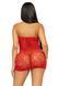 Платье-сетка со стразами Leg Avenue Rhinestone halter mini dress Red, открытая спина, one size