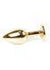 Анальна пробка Jewellery Gold Plug Dark Blue, 2,7 см