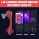 Вакуумный вагинально-клиторальный стимулятор Magic Motion Bobi Red, управление со смартфона