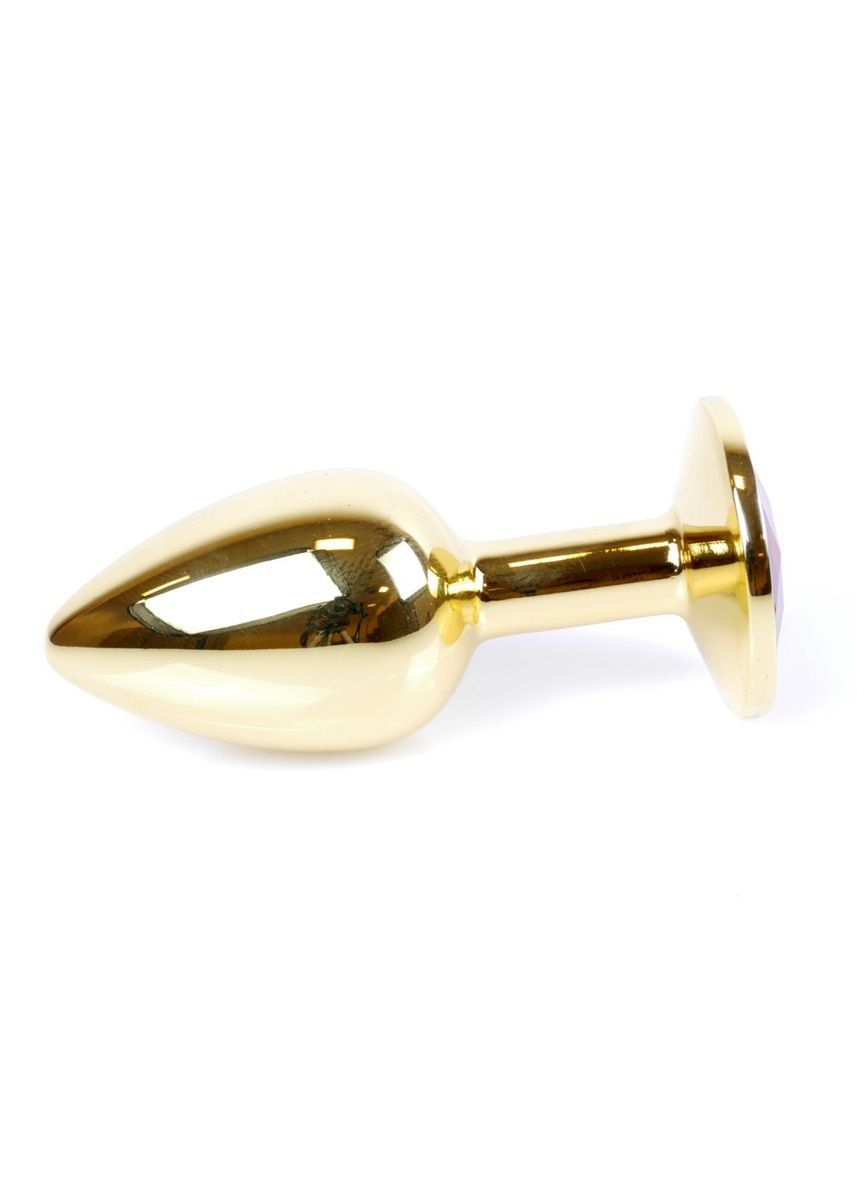Анальна пробка Jewellery Gold Plug Dark Blue, 2,7 см