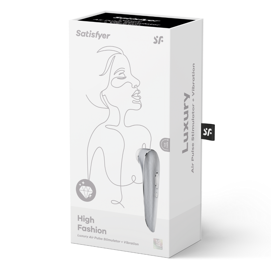 Люксовый вакуумный стимулятор Satisfyer Luxury High Fashion (вручную полированный алюминий)