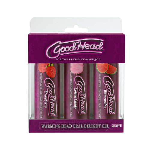 Разогревающие гели для орального секса Doc Johnson GoodHead &ndash; Warming Head (3 вкуса)