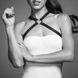 Портупея из экокожи Bijoux Indiscrets MAZE &mdash; Cross Chest Harness Black