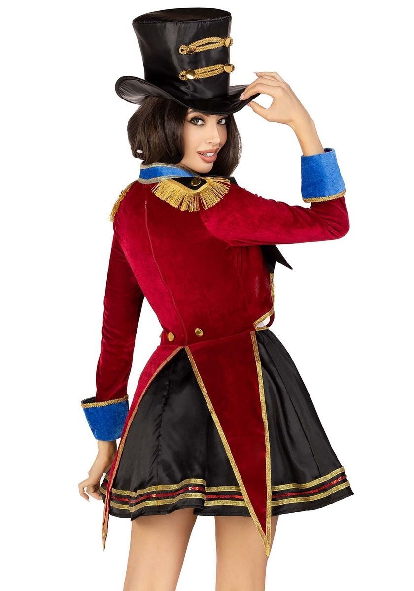 Костюм дресирувальниці Leg Avenue Ringmaster Costume, сукня, капелюх, S
