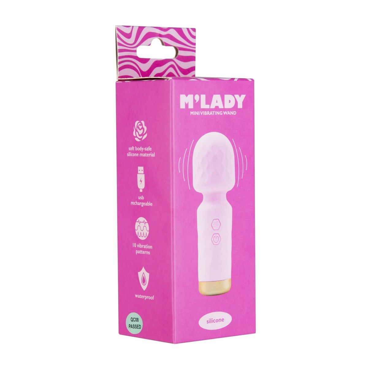Вибромассажер M&rsquo;Lady Mini Vibrating Wand Pink