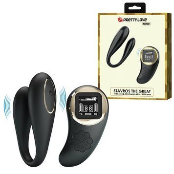 Вибратор для пары Pretty Love Nathan Stimulator Black