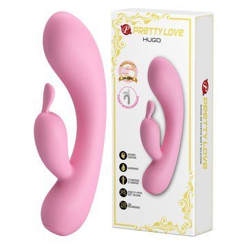 Минивибратор-кролик Pretty Love Hugo Vibrator Pink
