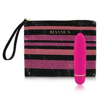 Вібропуля RIANNE S &ndash; Classique Vibe міні-вібратор на 7 режимів, чохол-косметичка French Rose