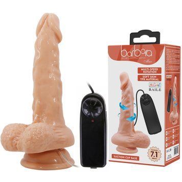 Фаллоимитатор с вибрацией Baile Barbara Max Vibrator 7,1" Flesh