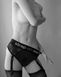 Мереживні трусики для страпона з підв&rsquo;язками для панчіх Strap-On-Me DIVA HARNESS - L