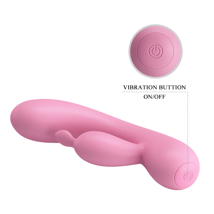 Минивибратор-кролик Pretty Love Hugo Vibrator Pink