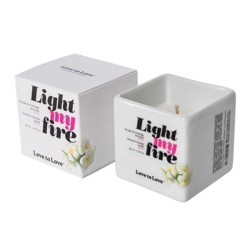 Масажна свічка Love To Love LIGHT MY FIRE Monoi, 80 мл