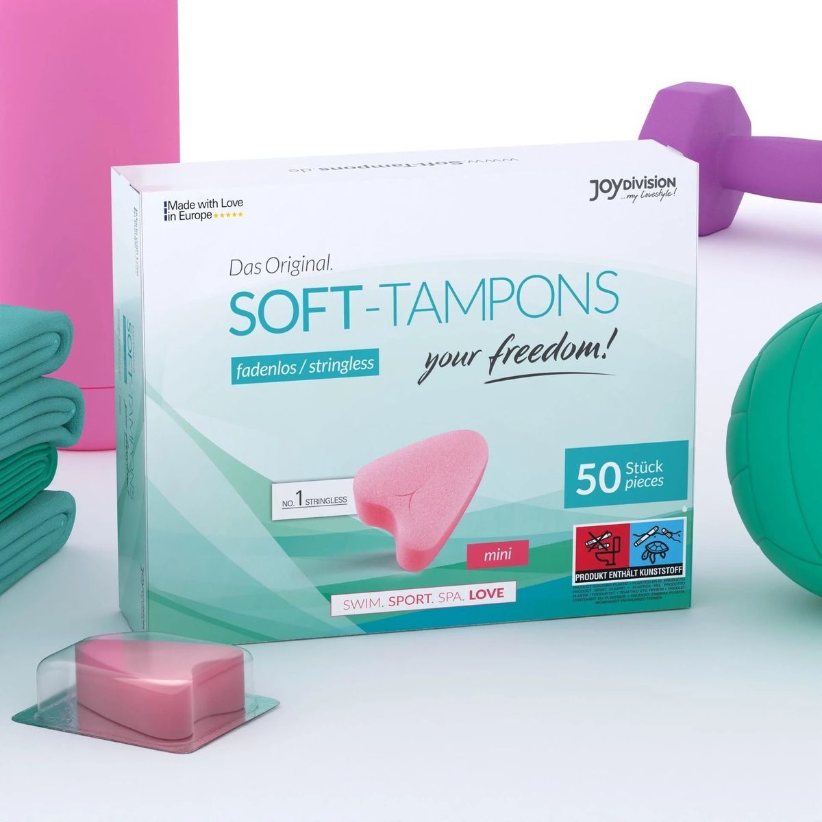 Гігієнічні тампони для сексу Soft-Tampons Mini, 50 шт.