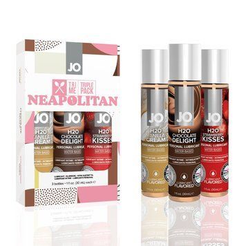 Набор съедобных лубрикантов JO Tri-Me Triple Pack &mdash; Neapolitan (3&times;30 мл)