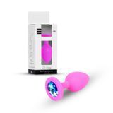 Анальная пробка Jewellery Silicone Pink Plug M Light Blue