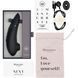 Вакуумный клиторальный стимулятор Womanizer Next Black, 3D Pleasure Air, 14 уровней интенсивности