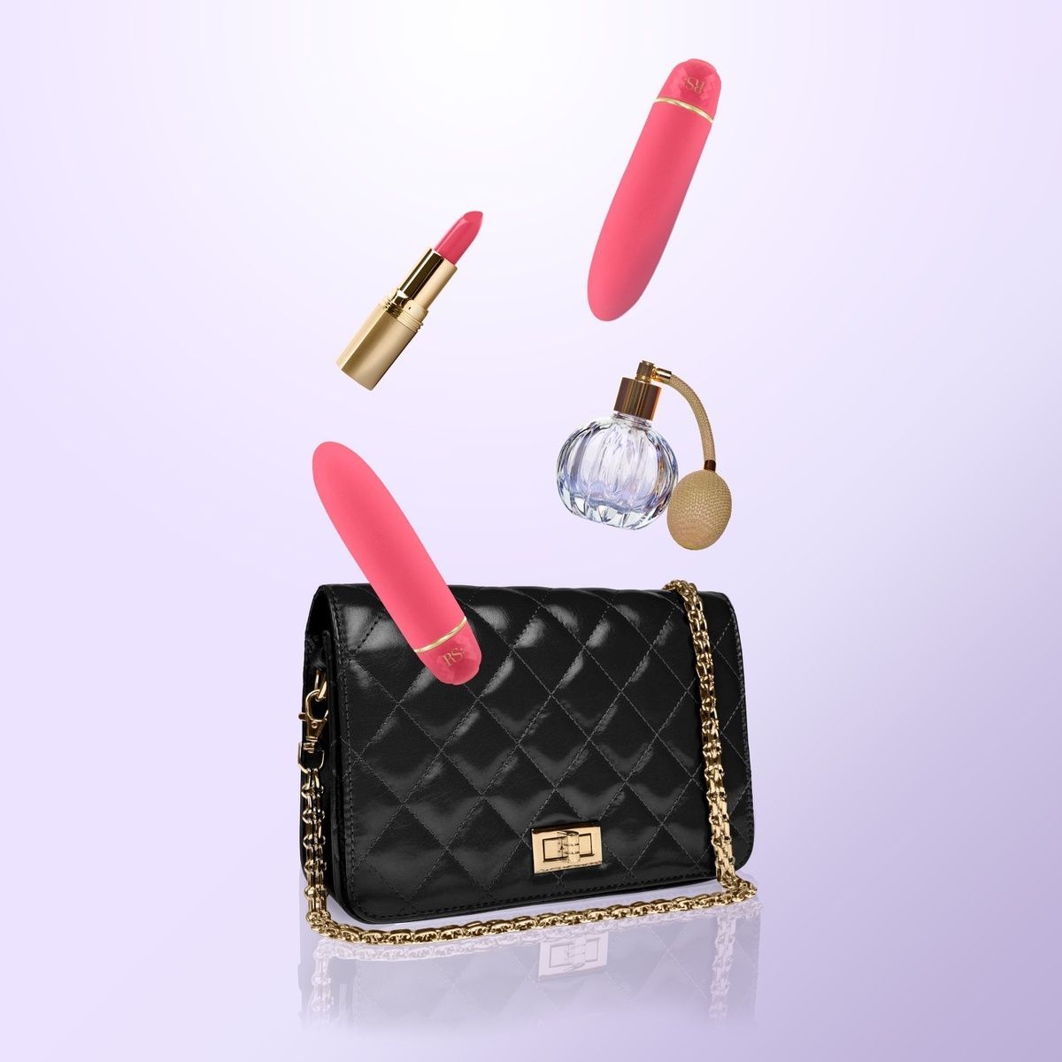 Віброкуля RIANNE S &mdash; Classique Vibe мінівібратор на 7 режимів, чохол-косметичка Coral