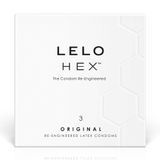 Презервативы LELO HEX Condoms Original 3 Pack, тонкие и суперпрочные