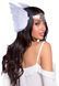 Повязка на голову с крыльями Leg Avenue Feather headband White, перья и натуральная кожа