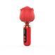 Вібромасажер Loviss Rose Mini Massage Wand Vibrator, головка у вигляді троянди, 9 режимів