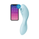 Вакуумный смарт-стимулятор с вибрацией Satisfyer Curvy Trinity 5 (Blue), управление со смартфона