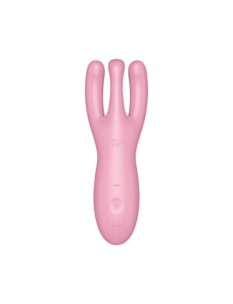 Клиторальный смарт-вибратор Satisfyer Threesome 4 Pink с тремя пальчиками