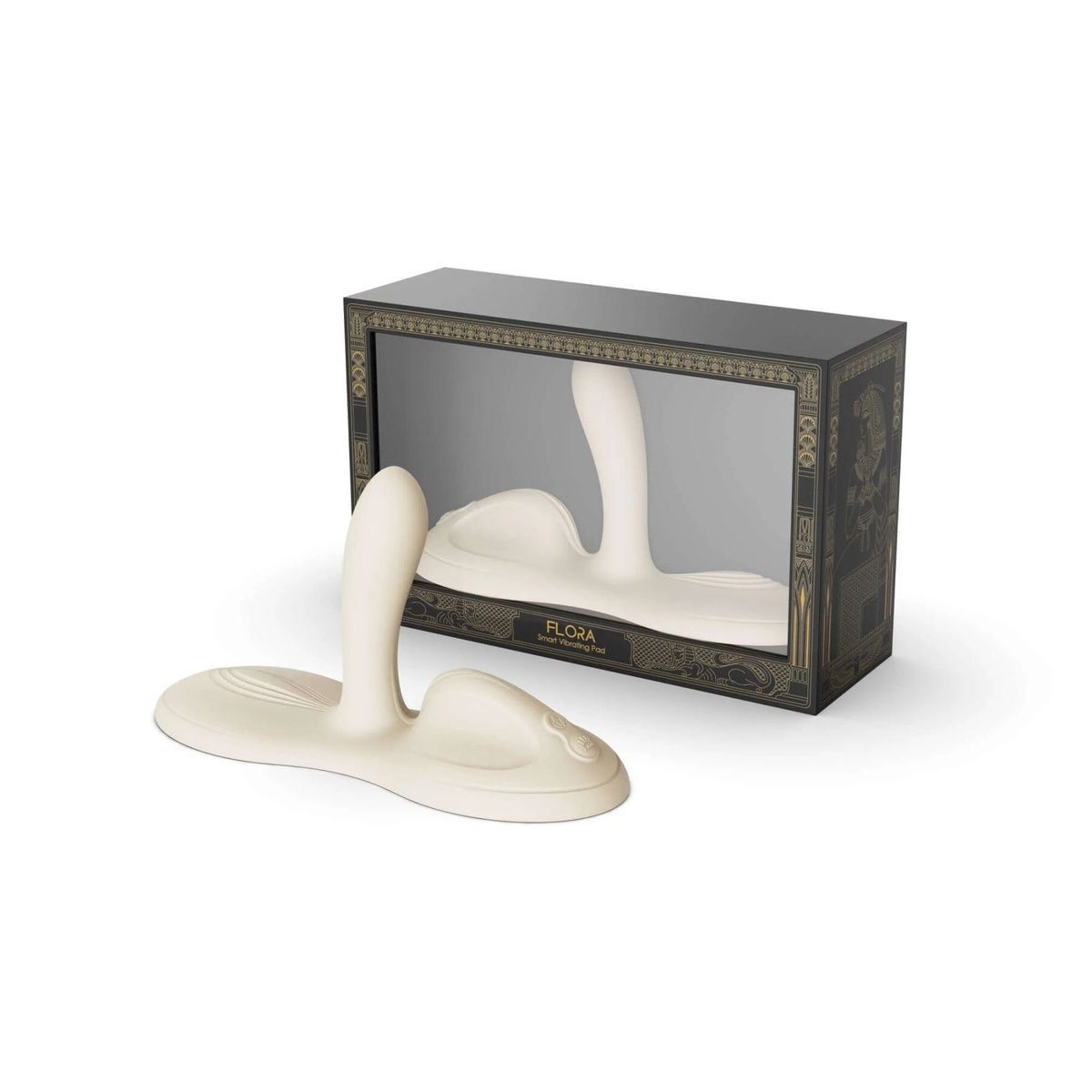Sit-on-top смарт-вибратор Zalo &ndash; Flora Smart Vibrating Pad Ivory White, 9 моторов