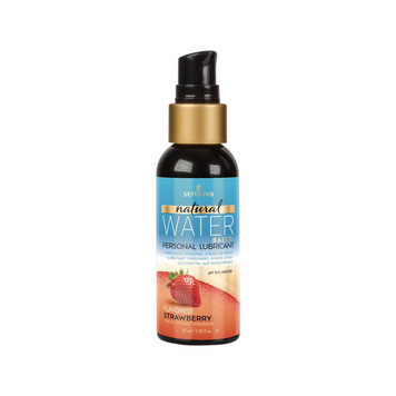 Смазка на водной основе Sensuva Natural Water-Based Strawberry (57 мл) без глицерина и парабенов