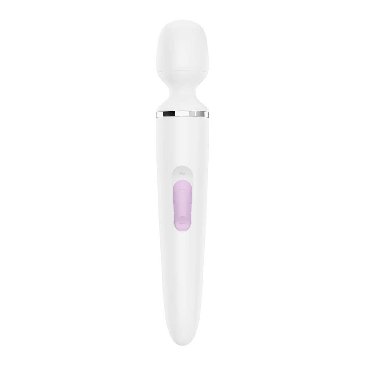 Вібромасажер Satisfyer Wand-er Woman (White/Chrome), водонепроникний, потужний, розмір XXL