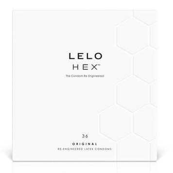 Презервативы LELO HEX Condoms Original 36 Pack, тонкие и суперпрочные