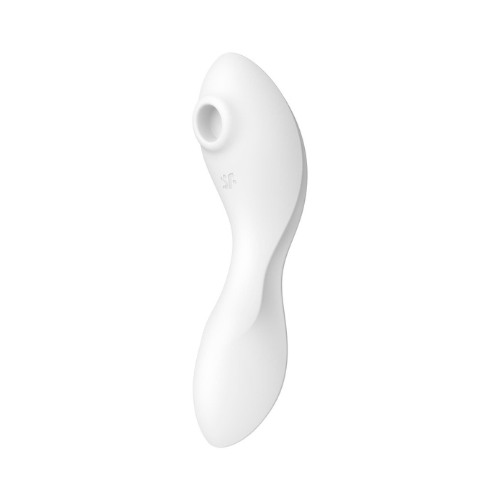 Вакуумний смарт-стимулятор із вібрацією Satisfyer Curvy Trinity 5 (White), керування зі смартфона
