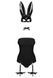 Еротичний костюм кролика Obsessive Bunny costume L/XL, black, боді, чокер, гартери, панчохи, маска