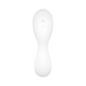 Вакуумний смарт-стимулятор із вібрацією Satisfyer Curvy Trinity 5 (White), керування зі смартфона
