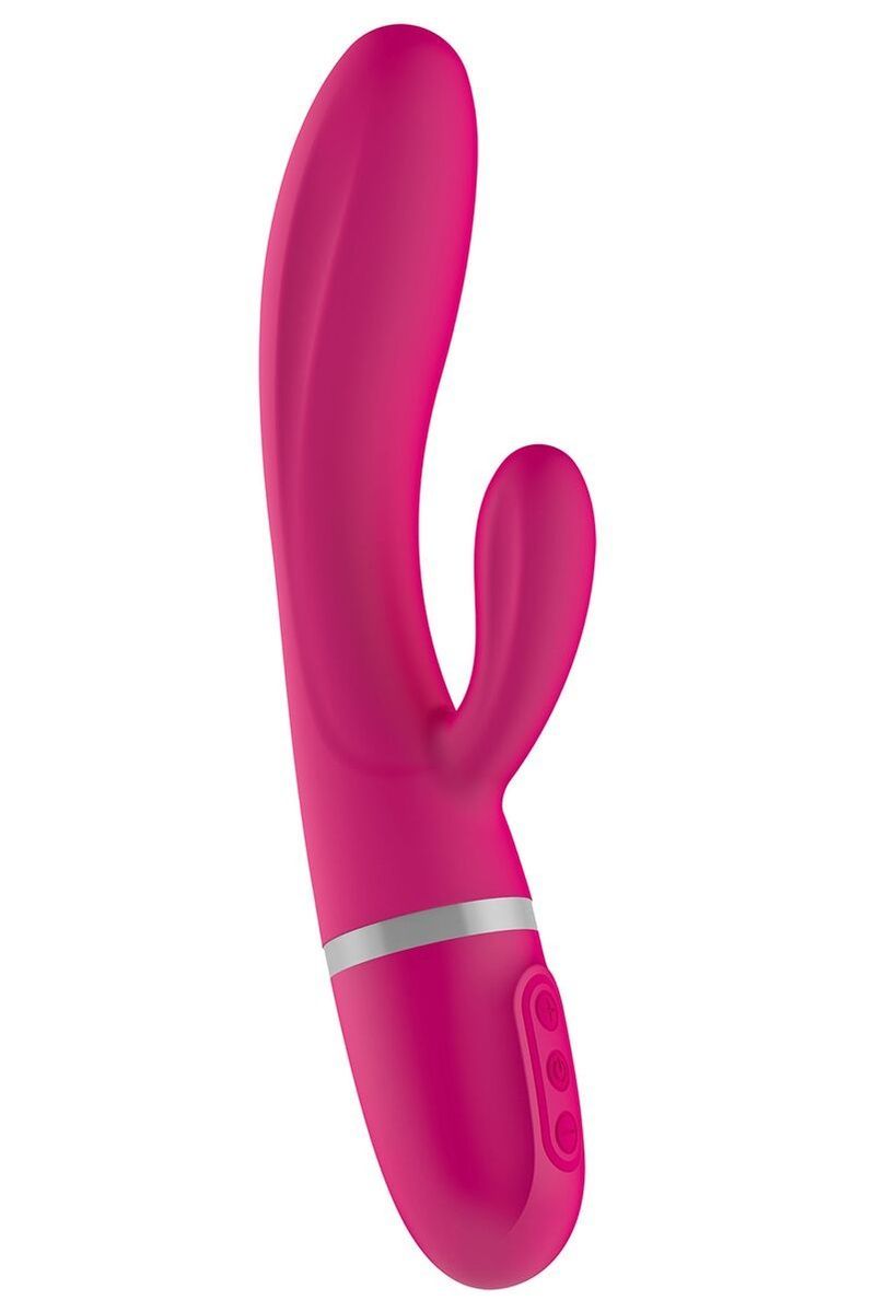 Вибратор-кролик Liebe Bend It Plus Cerise, гибкий, 2 мотора, 10 режимов