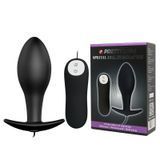 Анальная пробка Pretty Love Special Anal Stimulation Vibrating Butt Plug Black - 3,1 см