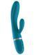 Вибратор-кролик Liebe Bend It Plus Ocean Blue, гибкий, 2 мотора, 10 режимов