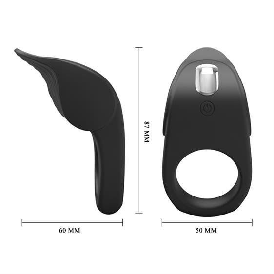 Эрекционное кольцо с вибрацией Pretty Love Vibrating Susanna Cock Ring Black
