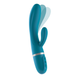 Вибратор-кролик Liebe Bend It Plus Ocean Blue, гибкий, 2 мотора, 10 режимов