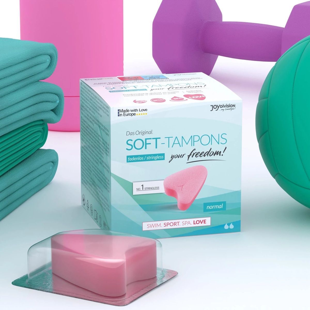 Гігієнічні тампони для сексу Soft-Tampons Normal, 3 шт.