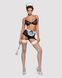 Еротичний костюм покоївки Obsessive Maidme set 5pcs, бюстгальтер, пояс з фартухом, панчохи, S/M