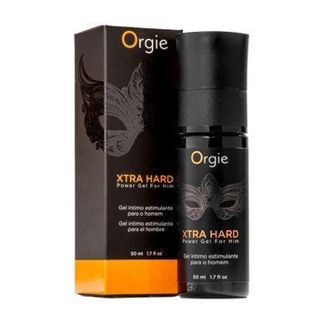 Гель для стимуляции члена Orgie Xtra Hard Power Gel For Him, разогревает, усиливает эрекцию, 50 мл