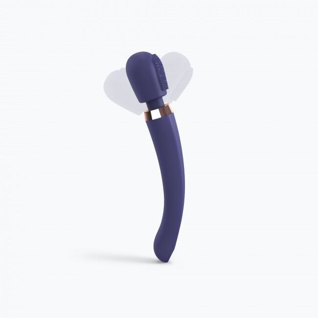 Вібромасажер з силіконовою щіточкою Love to Love Brush Crush &ndash; Midnight Indigo