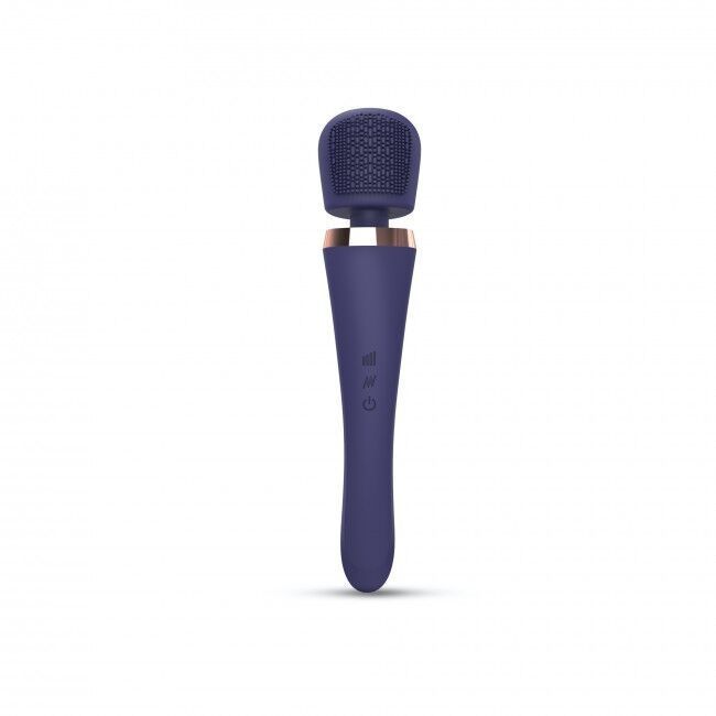 Вібромасажер з силіконовою щіточкою Love to Love Brush Crush &ndash; Midnight Indigo